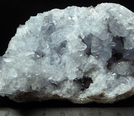 <a href="/photo-847709.html"><h1>Celestine</h1><h2>Sakoany deposit, Katsepy Commune, Mitsinjo District, Boeny, Madagascar</h2><p>
Bought at an exhibition of sales-purchases-exchange of minerals and fossils.</p><p class="clickhere">Click here to view photo page on mindat.org</p></a>